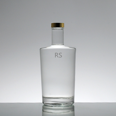 Cristallo Bianco 500ml 700ml 750ml Super Flint Glass Vuoto Rum Chiaro Liquor Bottle Designer