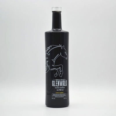 1L 750ml Bottiglia di vetro trasparente per Vodka Gin Whisky Tequila Forma personalizzata