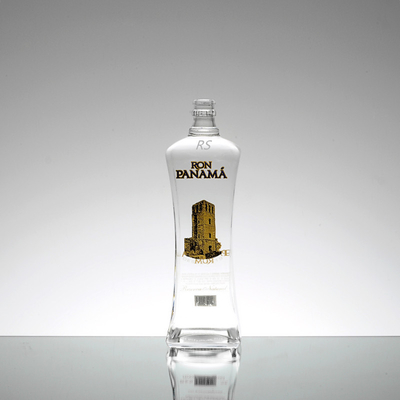 Cristallo Bianco 500ml 700ml 750ml Super Flint Glass Vuoto Rum Chiaro Liquor Bottle Designer