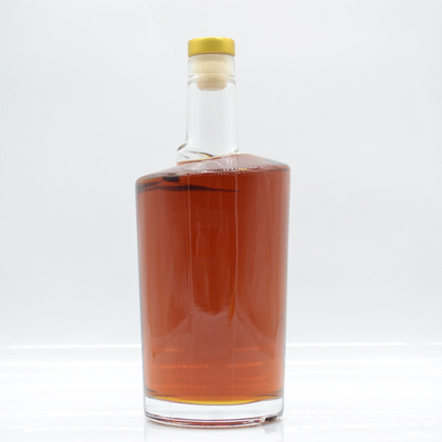 1L 750ml Bottiglia di vetro trasparente per Vodka Gin Whisky Tequila Forma personalizzata