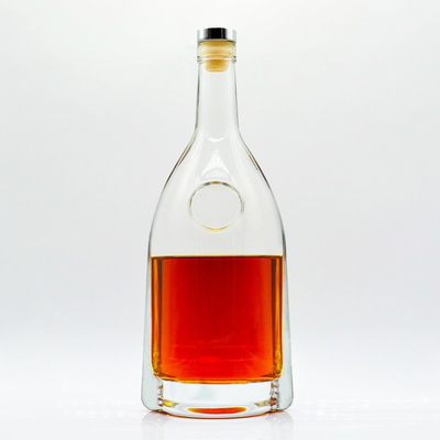 Bottina di vetro personalizzata da 1000 ml 750 ml 700 ml 500 ml per liquori Vodka Gin Whiskey Standard CE