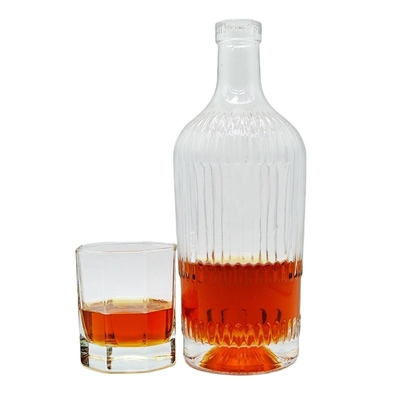 Prodotto 500ml Super Flint Glass Bottle per 375ml White Matte Square Rum Beverage