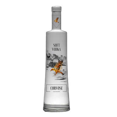 Prodotto 500ml Super Flint Glass Bottle per 375ml White Matte Square Rum Beverage