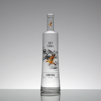 375ml 500ml 700ml 750ml Bottiglia di vodka decorativa personalizzata con tappi di sughero da OEM/ODM