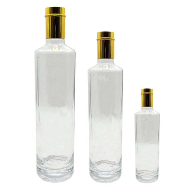 Super Flint Glass di alta classe 200ml 350ml 500ml 750ml 1L Rum Vodka Brandy Liquor Bottle