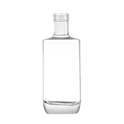 500 ml 700 ml 750 ml Bottiglia quadrata di vodka in vetro Super Flint per acqua minerale
