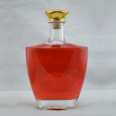 750 ml di Brandy Quadrato XO Flint Liquor 250 ml di Flasca Rum Frostato 375 ml di Champagne Bottiglia di Vetro Cilindrico di Cork