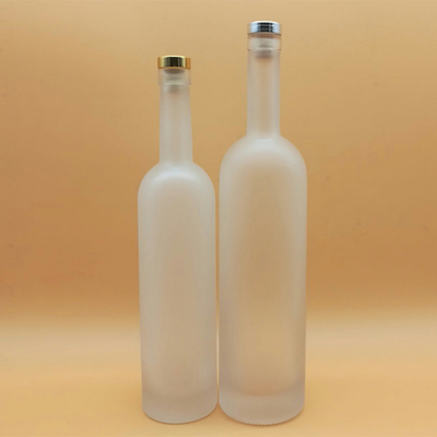 750 ml di Brandy Quadrato XO Flint Liquor 250 ml di Flasca Rum Frostato 375 ml di Champagne Bottiglia di Vetro Cilindrico di Cork
