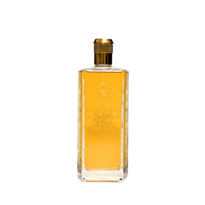Bottiglia di sughero in vetro Super Flint da 75 cl per liquori di olio d'oliva a forma personalizzata e gin spirit da 500 ml