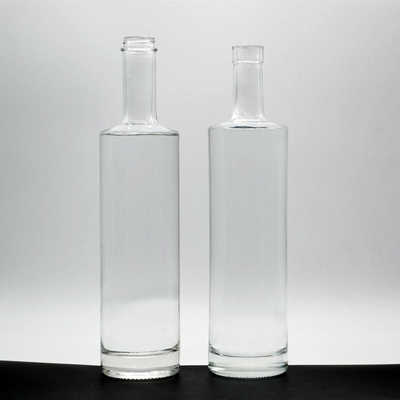 375 ml 700 ml 2 litri Bottiglia di vetro quadrato blu per la stampa Alcol Liquori Vodka Rum Gin