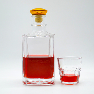 700 ml Bottiglia di liquore da 1 litro Imballaggio di whisky Alcol Bottiglia per imballaggio di acqua minerale