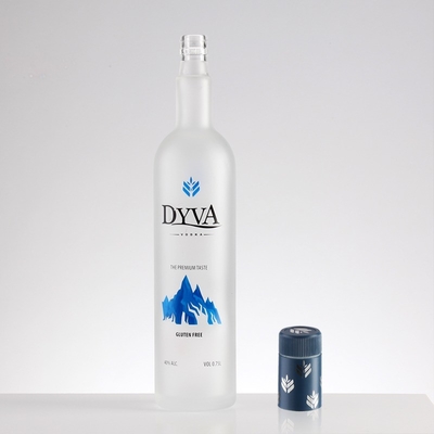 375ml 500ml 700ml 750ml Spumante per stampa a freddo personalizzato Brandy Whisky Liquor Vodka Bottiglia con tappo