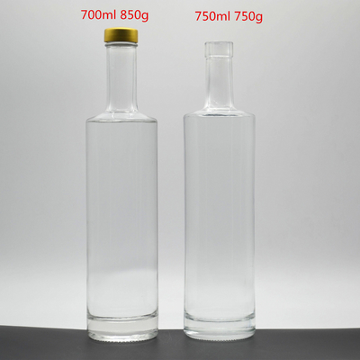 Collare di vetro Super Flint Rotondo 700ml Bottiglia di gin a suon di suono di suono di suono di suono per gli appassionati di vodka