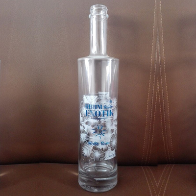 Collare di vetro Super Flint Rotondo 700ml Bottiglia di gin a suon di suono di suono di suono di suono per gli appassionati di vodka
