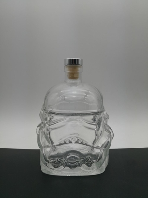 Decal Surface Handling Disegno personalizzato Bottiglia di vetro da 750 ml per liquori Whisky Gin Vodka