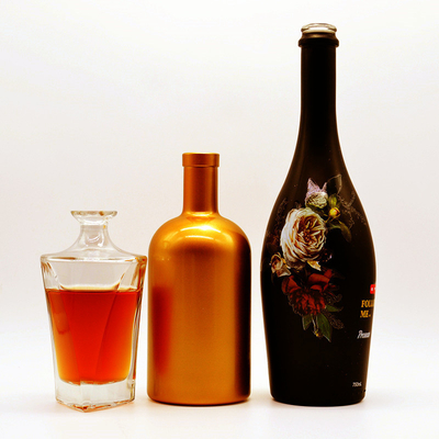 Bottiglia di vetro per whisky Brandy Vodka Materiale del corpo congelato Vetro