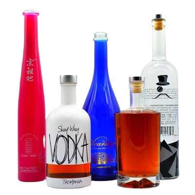 Bottiglia di vetro per whisky Brandy Vodka Materiale del corpo congelato Vetro