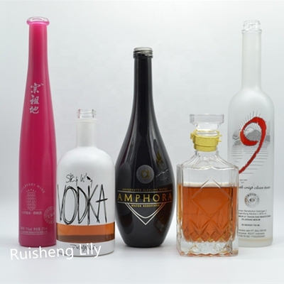 500 ml 700 ml 750 ml Materiale corpo personalizzato Colletto di vetro bianco Olivo olio di oliva bottiglie di brandy
