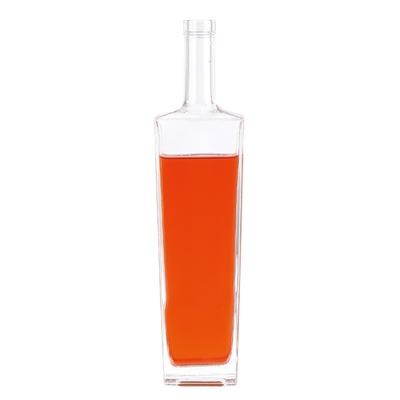 500 ml Materiale del colletto Bottiglia di vetro per gin Whisky Spirits Vodka Brandy Liquor FOB