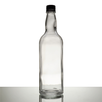 Materiale del colletto Materiale di vetro Super Flint Alcool Vodka Bottiglia di vetro di whisky