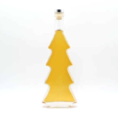 Super Flint Glass Bottle di bevande alcoliche a forma di albero di Natale 500ml 700ml 750ml