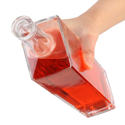OEM Logo Decal Stoccate 1000ml 750ml 500ml Bottiglie di liquore Vodka Bottiglia di vetro con tappo di sughero