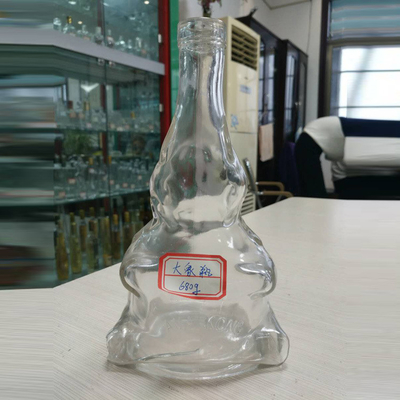 Super Flint Hot Stamping 500ml 700ml 750ml Liquor Brandy Bottiglia di vetro OEM