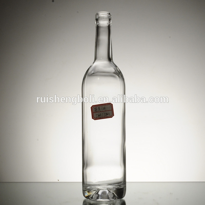 Manipolazione superficiale Decal Giant personalizzato 750ml 1000ml Gin da birra vuoto Rum Decanter Alcol Liquore Pruno Vino bottiglia di vetro