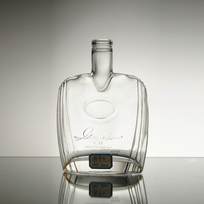 Manipolazione superficiale Decal Giant personalizzato 750ml 1000ml Gin da birra vuoto Rum Decanter Alcol Liquore Pruno Vino bottiglia di vetro