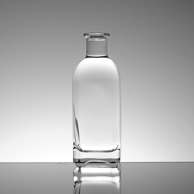 Disegni personalizzati Bottiglie di vetro grigio ambra 375ml 500ml 750ml per vodka gin liquori