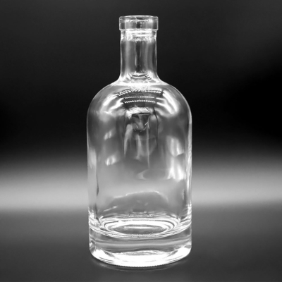 500 ml Custom T-Top Clear Whiskey Vodka Liquor Bottiglia di vetro con materiale di vetro di alto pietra
