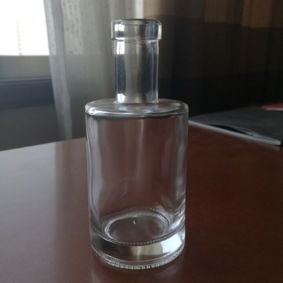 500 ml Custom T-Top Clear Whiskey Vodka Liquor Bottiglia di vetro con materiale di vetro di alto pietra
