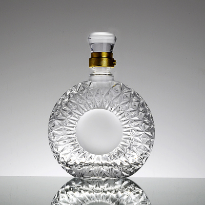 Garanzia del commercio Materiale in vetro di alto pietra 750 ml Bottiglia di vodka chiara per grandi eventi