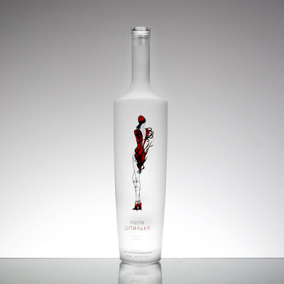 Garanzia del commercio Materiale in vetro di alto pietra 750 ml Bottiglia di vodka chiara per grandi eventi