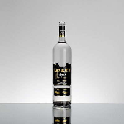 Garanzia del commercio Materiale in vetro di alto pietra 750 ml Bottiglia di vodka chiara per grandi eventi