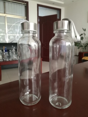Bottiglia d'acqua di vetro vuoto industriale campione gratuito per il test