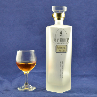 Triangolo d' oro ghiacciato Brandy Bottiglia vuota Decal trasparente