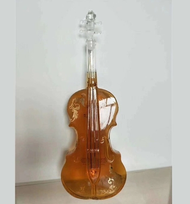 Bottella di vetro personalizzata per liquori con forma di chitarra unica