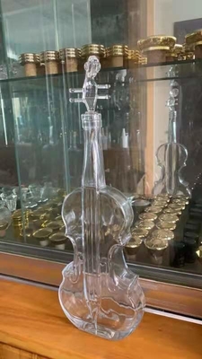 Bottella di vetro personalizzata per liquori con forma di chitarra unica