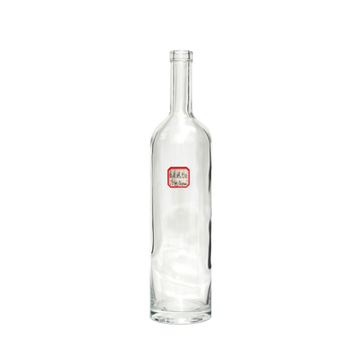 350 ml 750 ml Bottiglia d'acqua di vetro trasparente Spray di colore personalizzato per il materiale di vetro Super Flint