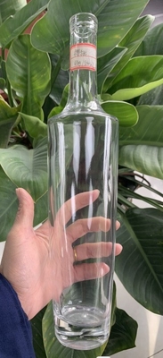 Forma personalizzata Incisione interna Bottiglia chiara da 200 ml 375 ml per vodka tequila rum