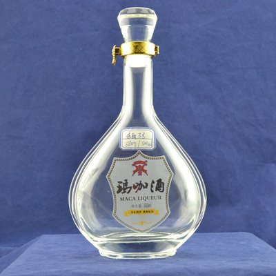 Logo personalizzato accettabile Bottiglia di 750 ml di liquori bianchi chiari per rum vodka e whisky
