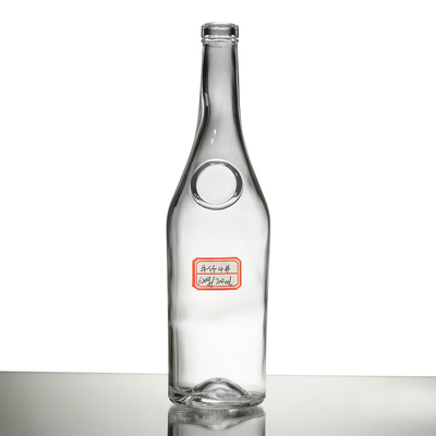 Materiale di vetro di super-frittura Bottiglia di vetro a forma poligonica unica per gin spirit Vodka Ideale