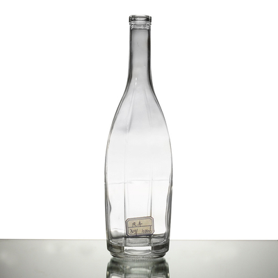 Materiale del collare Materiale di vetro Super Flint Bottiglia di vetro da 4,5 litri per vodka gin whisky