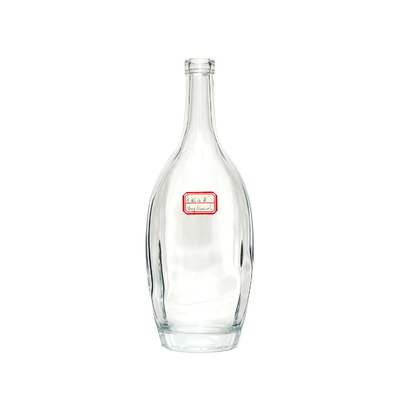 Super Flint Glass Confezione personalizzata Bottiglia di Brandy 200 ml Vuota 750 ml 500 ml