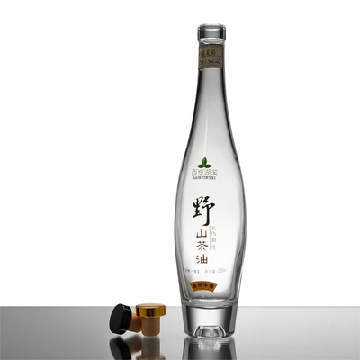Bottiglia in vetro da 500 ml con tappo in vetro Super Flint