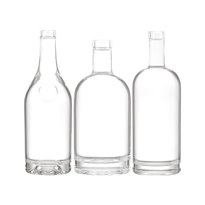 750 ml 500 ml bottiglia di vetro per vodka brandy whisky superficie di distribuzione