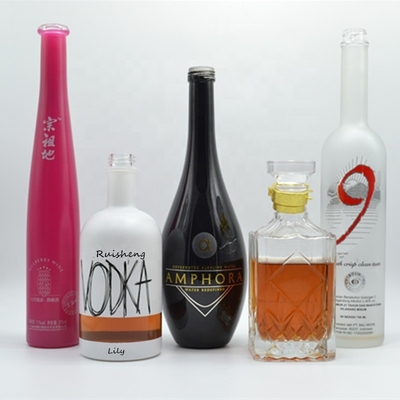 Materiale del colletto Vetro 700 ml Bottiglia vuota di olio d'oliva con certificazione e base spessa