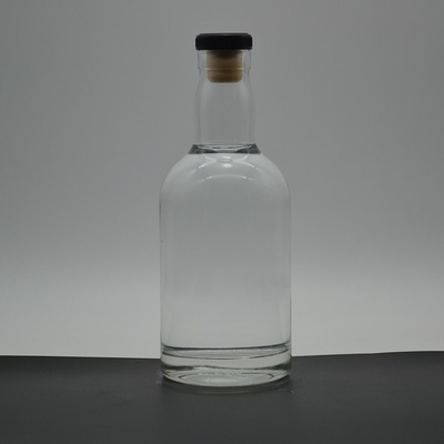Bottiglie di alcool di vetro da 500 ml con colore ghiacciato/trasparente/dipinto