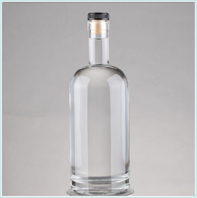 Bottiglie di liquore in vetro a caldo e vuoto trasparente con sughero 75cl Capacità 750ml